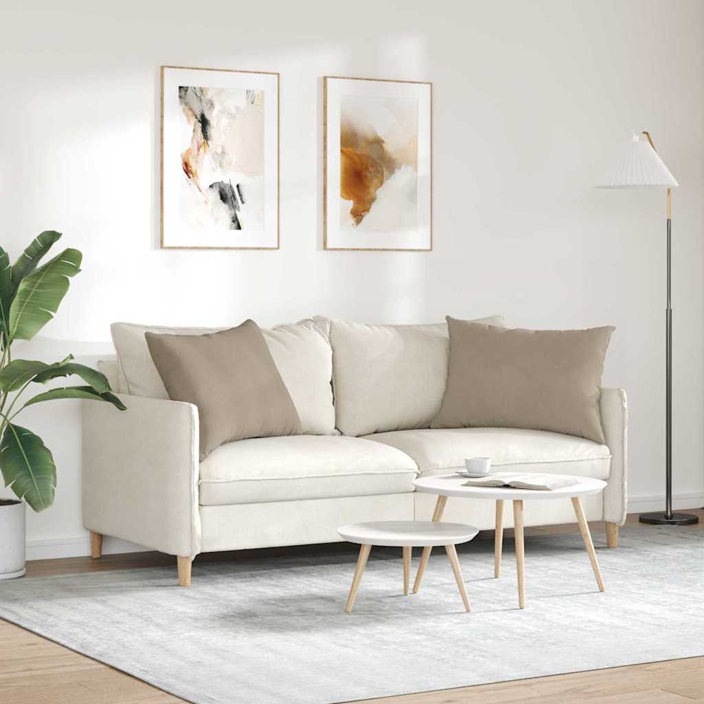 Sofa Pillows 2 pcs Taupe 70 x 50 cm Fabric